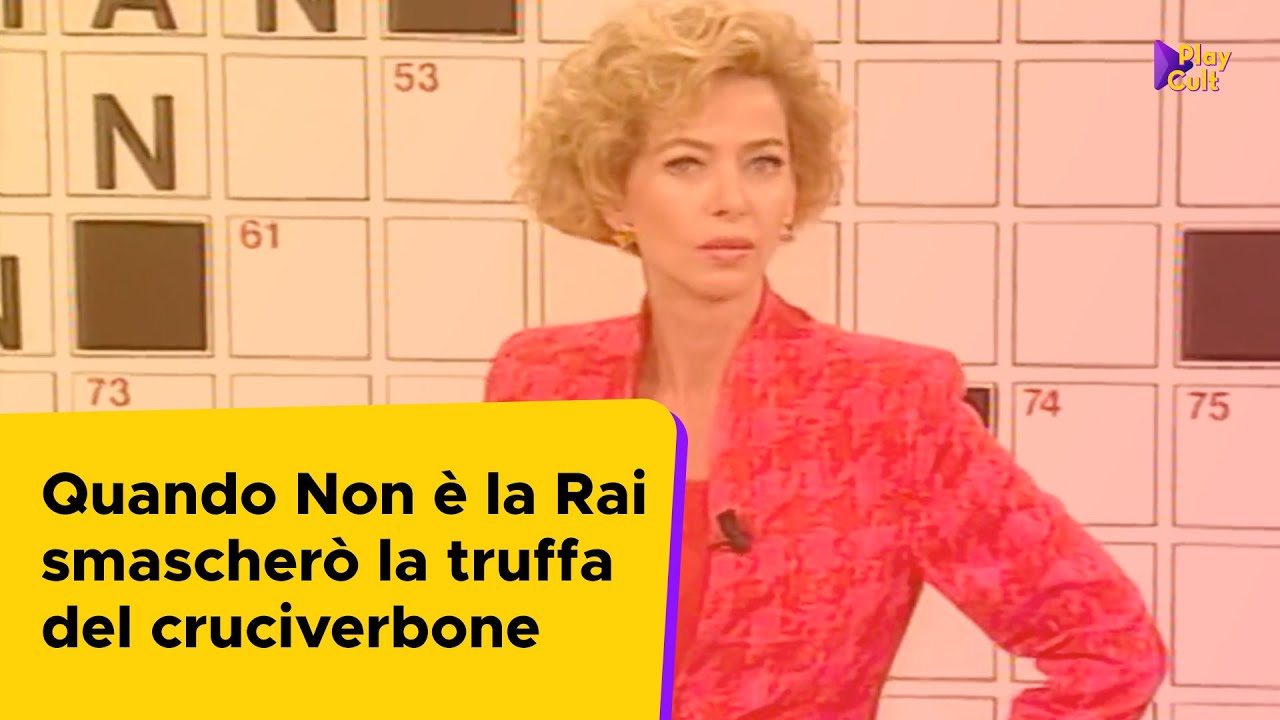 Quando Non è la Rai smascherò la truffa del cruciverbone