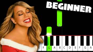 Download lagu Mariah Carey - All I Want for Christmas Is You - BEGINNER Piano Tutorial mp3