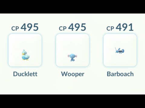 Little Blue Team: Ducklett Wooper Barboach | Pokémon GO Jungle Cup | Great League GBL PvP Battle