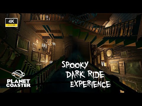 Planet Coaster 4K Spooky Dark Ride Experience