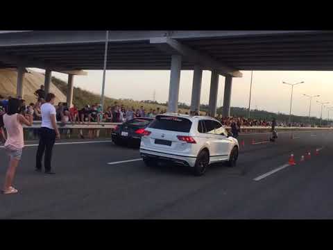 350z vs tiguan 2.0T 4x4 stage2 (330-340hp)