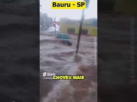 Bauru - chuva provoca caos nas Nações Unidas