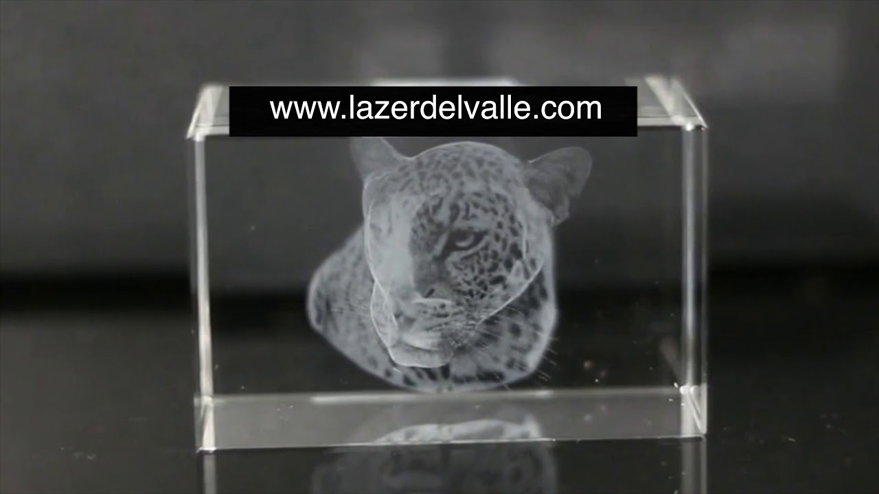 Laser de grabado 3D en cristales, graba critales o vidrio con efecto 3D