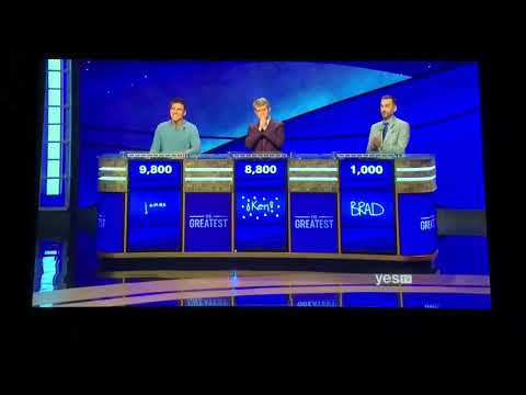 Double Jeopardy, Greatest of All Time Day 4, Game 2 - Small wager on 2nd Daily Double? 😜 (1/14/20)