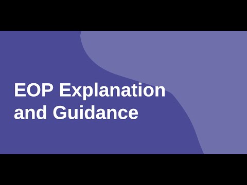 Senior Webinar Supplement Eop Applications