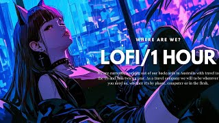 １HOUR BGM🩵｜"Cyberpunk and the sound of rain"｜Lofi Hip Hop｜Chill Music 【Lofi Study / Relaxing Music】