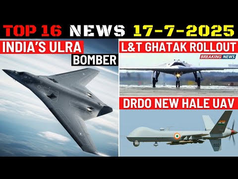 Indian Defence Updates : ULRA Stealth Bomber,L&T Ghatak UCAV Rollout,Armenia 80 ATAGS,DRDO HALE UAV