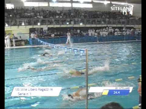 Serie 1 dei 100 Stile Libero Ragazzi Maschi -  Meeting di Halloween 8  Trofeo citta' di Rosa'