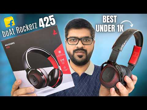 Thumbnail for boAt Rockerz 425 Review | Powerful BASS 🔉 | Best Headphones Under Rs.1,000 🔥