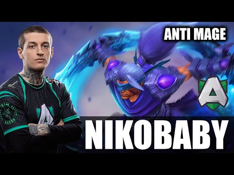 Nikobaby - ANTI MAGE Gameplay - 10000 MMR - 7.28 - 20 Kills - Dota 2 Pro Games