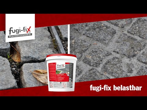 Pflasterverfugung mit fugi-fix belastbar Pflasterfugenmörtel