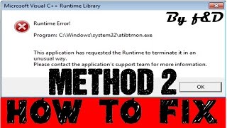 How to Fix Runtime Error The application has reque