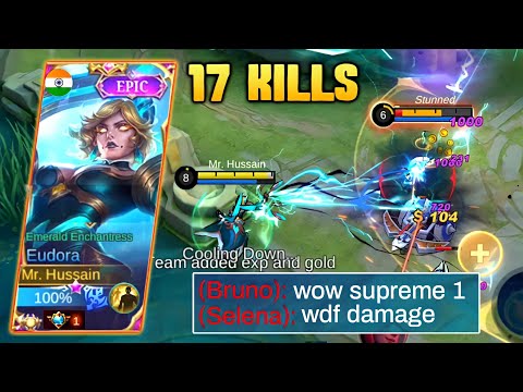 SUPREME EUDORA IN CLASSIC SHOCKED THE ENEMY | Mlbb