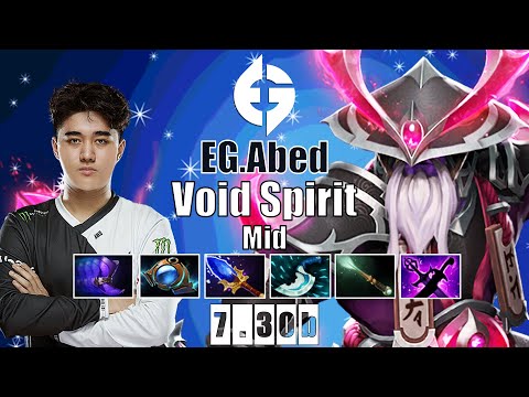 Void Spirit Mid | EG.Abed | ABED DESTROYS MID LANE AND CARRY GAME | 7.30b Gameplay Highlights