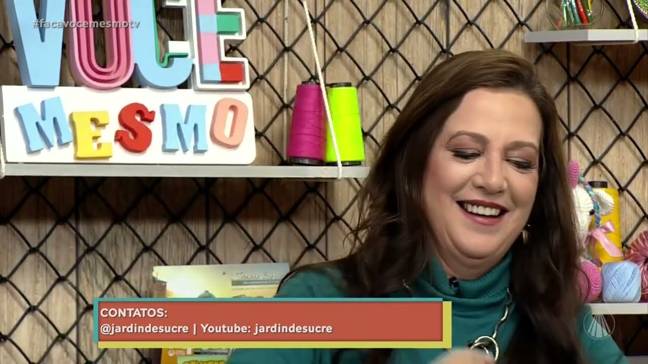 Aula de Bijuteria/porcelana fria - TV APARECIDA  - MARIA AUXILIADORA