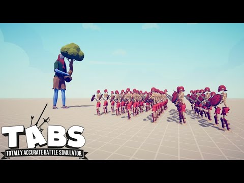 Tree Giant vs 50x Skeleton Warriors