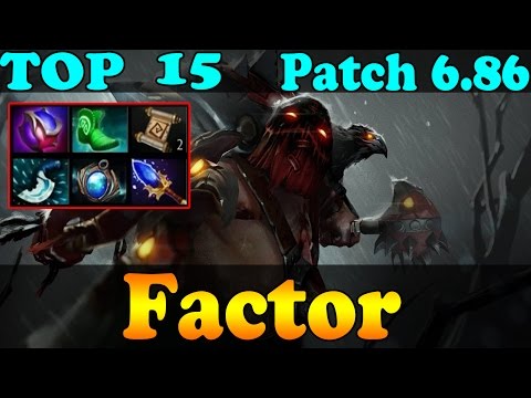 Dota 2 - Patch 6.86 - Factor Top 15 Pudge in Dotabuff Vol 3 - Pub Match Gameplay!