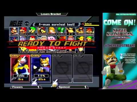 FLOWERS (L) VS.  SPENCER (R) FD'S MELEE COME ON! LOSERS BRACKET