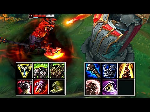 NASUS vs TURRET +1000 STACKS FULL BUILD FIGHTS & Best Moments!