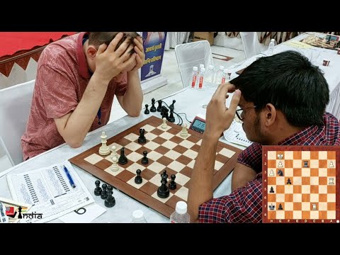 The experienced GM is livid with himself | Michał Krasenkow vs Anuj Shrivatri | Bikaner GM 2022