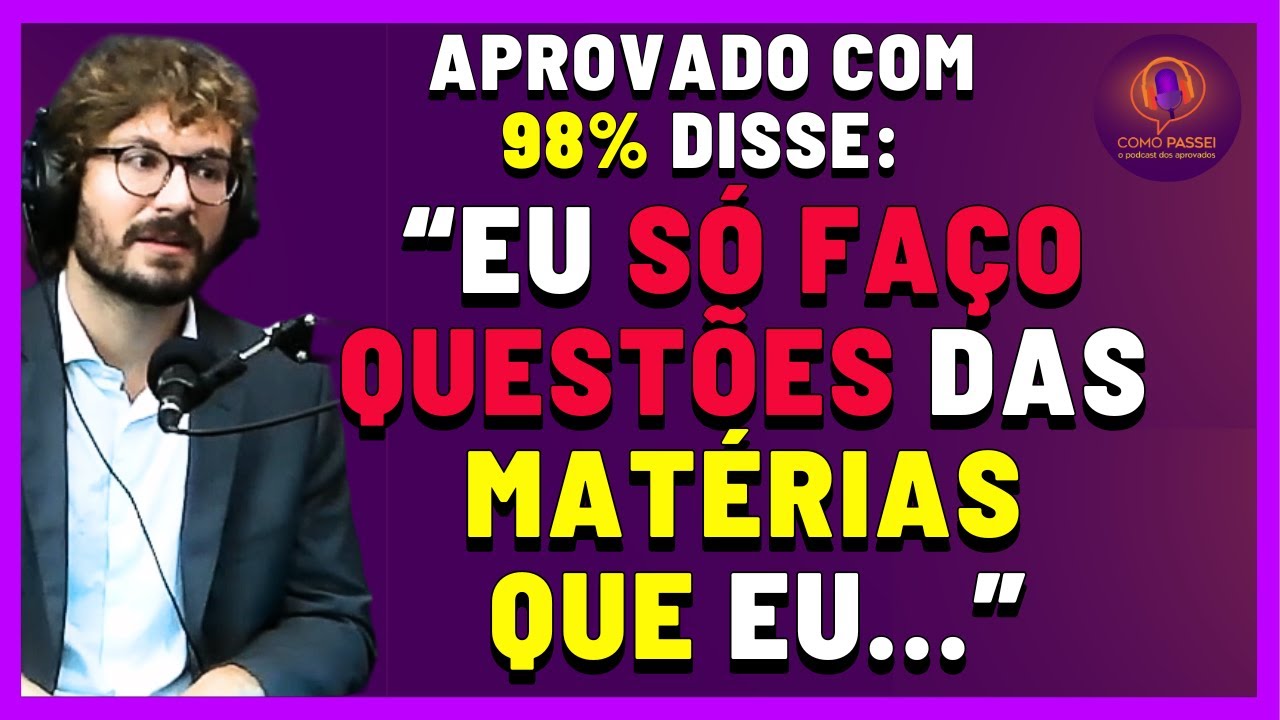 Método de Estudo Eficiente Que Ele Usou e Garantiu 98% de Acertos da Prova