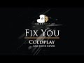 Coldplay - Fix You (Sam Smith Cover) - Piano Karaoke Instrumental with Lyrics