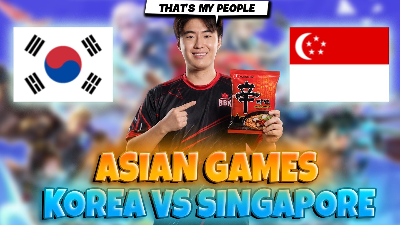 Korea vs Singapore in Asian Games Watch Party | HOK