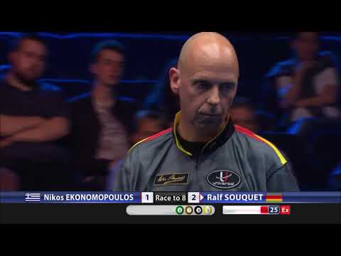 Nikos Ekonomopoulos vs Ralf Souquet | 2015 World Pool Masters | Last 16