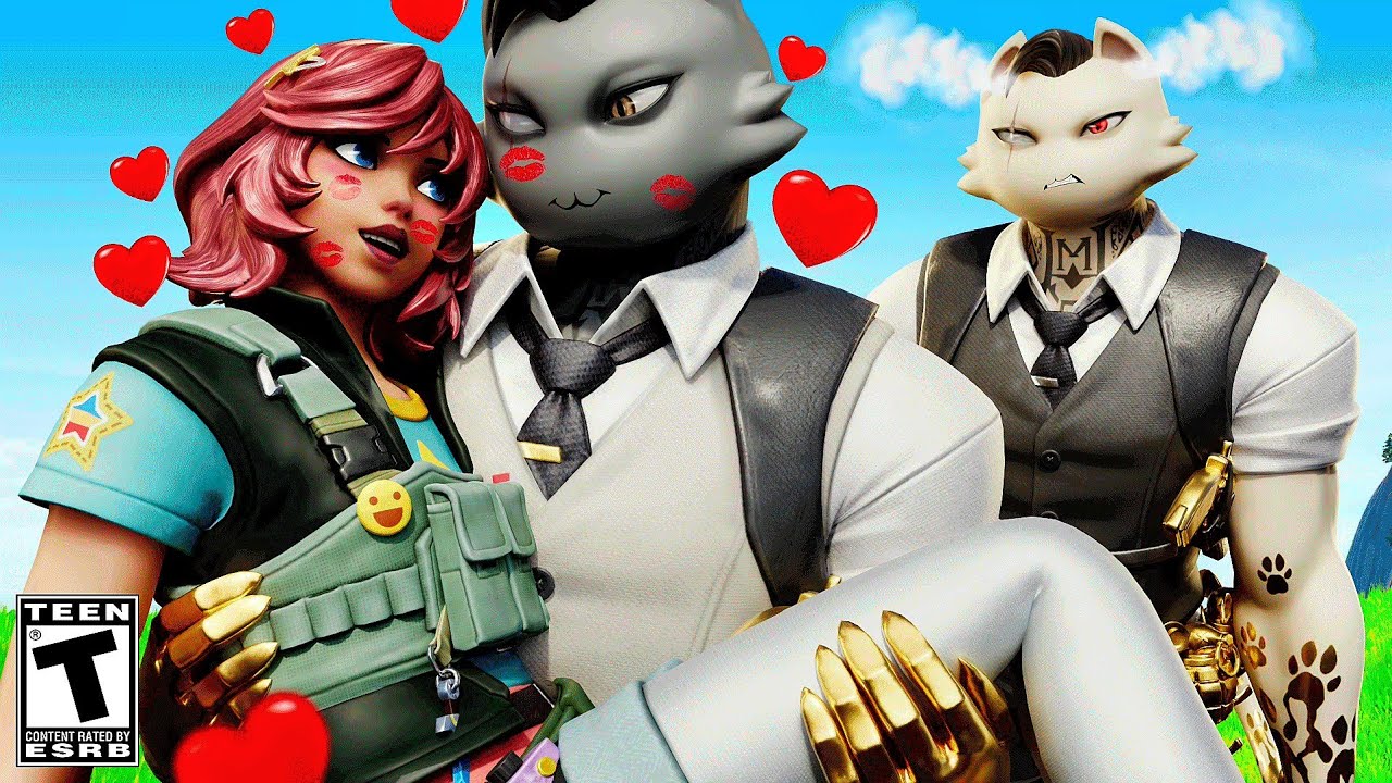 Undercover Skye makes Meowdas JEALOUS - Did she KISS his Brother.. Fortnite