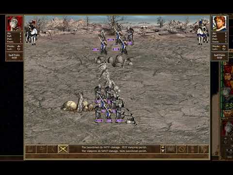 Heroes III HotA - Vampires (9800x6) vs Swordsmen (9999x6)