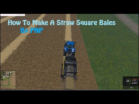 Farming Simulator 15 : How to Make Straw Square Bales