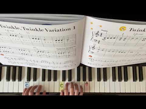 Twinkle twinkle variation 1 My First Piano Adventure Lesson B