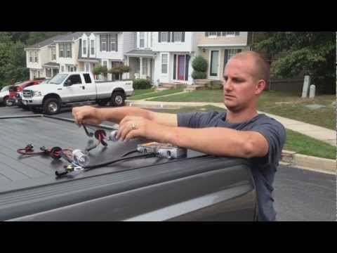 Installation of Xenon HID 55W 6000k Fog Light kid on 2011 Ford F250