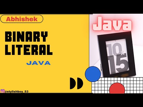 How To Write The Code Of Binary Literal In Java Java Program Video