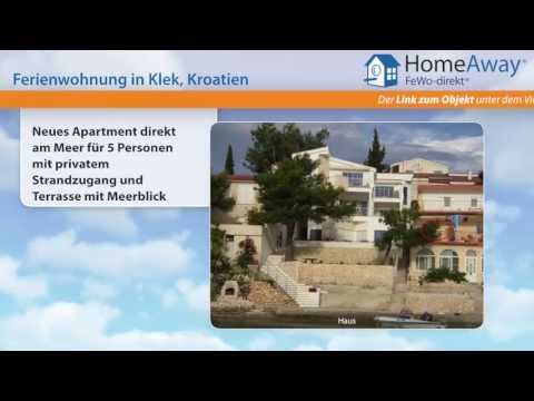 Dalmatien: Neues Apartment direkt am Meer für 5 Personen mit privatem - FeWo-direkt.de Video