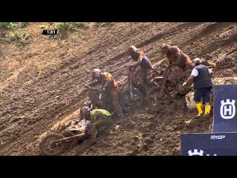 Davy Pootjes & Viacheslav Golovkin crash MXGP of Italy 2015 - motocross