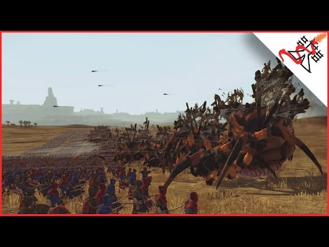 10500 ARCHERS vs 39 GIANT SPIDERS - Total War: WARHAMMER