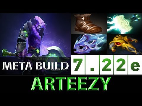 Arteezy [Faceless Void] Attack Speed Meta Build ► Dota 2 7.22e