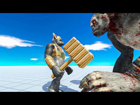GHOR HAMMER vs GORO THE GIANT - Animal Revolt Battle Simulator
