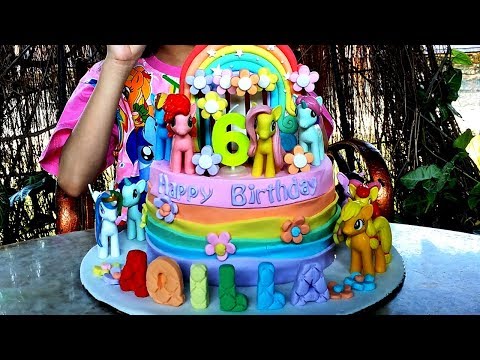Kue Ulang Tahun My Little Pony ♥ Dapat Kejutan dari Bunda Aqilla | Aqilla's Diary
