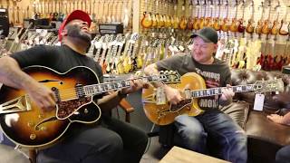 Video thumbnail for Kirk Fletcher & Josh Smith playing a pair of Gibson Super 400CES by Normans Rare Guitars