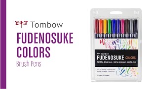 Tombow Fudenosuke Colors Brush Pens