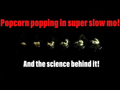POPPING POPCORN in SUPER SLOW MO and the Science behind it!