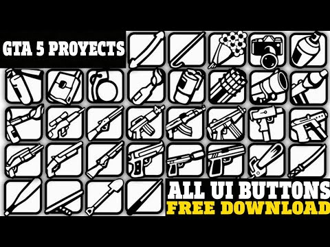 ALL UI BUTTON FOR GTA 5 PROYECTS - UNITY | FREE DOWNLOAD