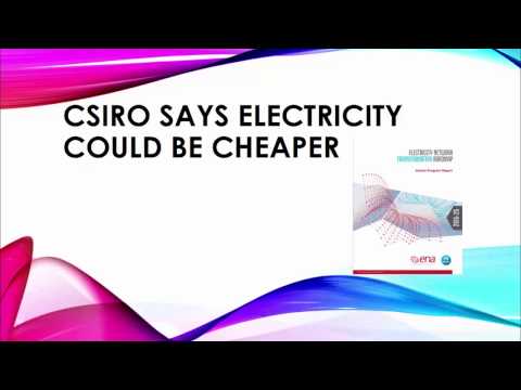 CSIRO Electricity Industry Future Plan