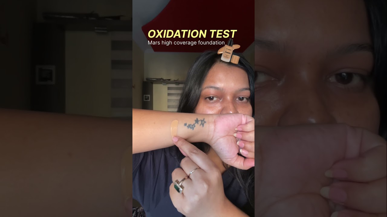 Oxidation test| Mars high coverage foundation🫧✨ #mars #marsmakeup