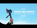 Tilta VT03 Tabletop Video Fluid Head with 1-Stage Carbon Fiber Tripod Legs