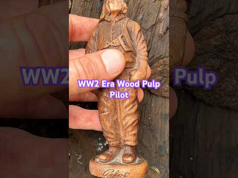 WW2 Wood Pulp Pilot-Syracuse Ornamental Company-Syroco#militaria #ww2 #toysoldier #vintage