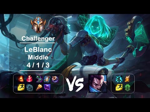 [4K] KR Challenger Middle LeBlanc vs Yasuo Ep.1642