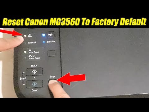 YouTube video about: How to reset mg3620 printer?